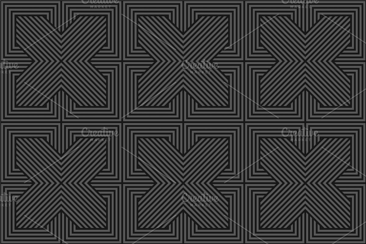Dark striped geometric patterns, a Pattern Graphic by ExpressShop