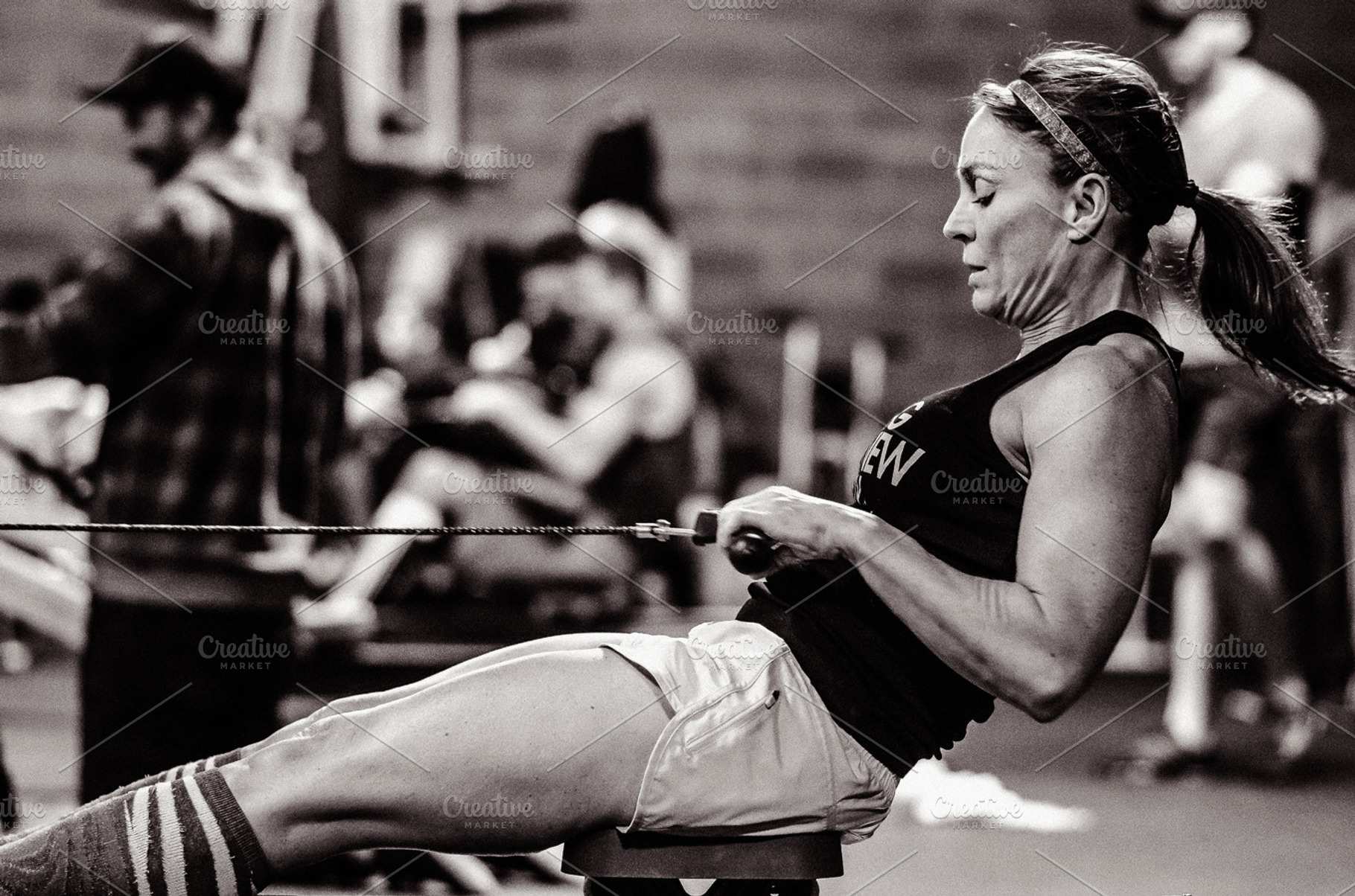 Crossfit Workout Rowing Machine 21 Stock Photo Containing Crossfit And Workout