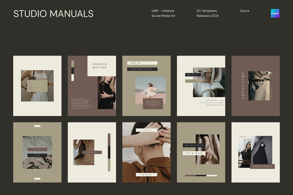 UME – Lifestyle Social Media Kit, a Social Media Template by Studio Manuals (Photo 5 of 8)