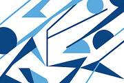 4 Blue and white abstract shapes, an Abstract Photo by ComfortQ (Thumbnail 1 of 4)