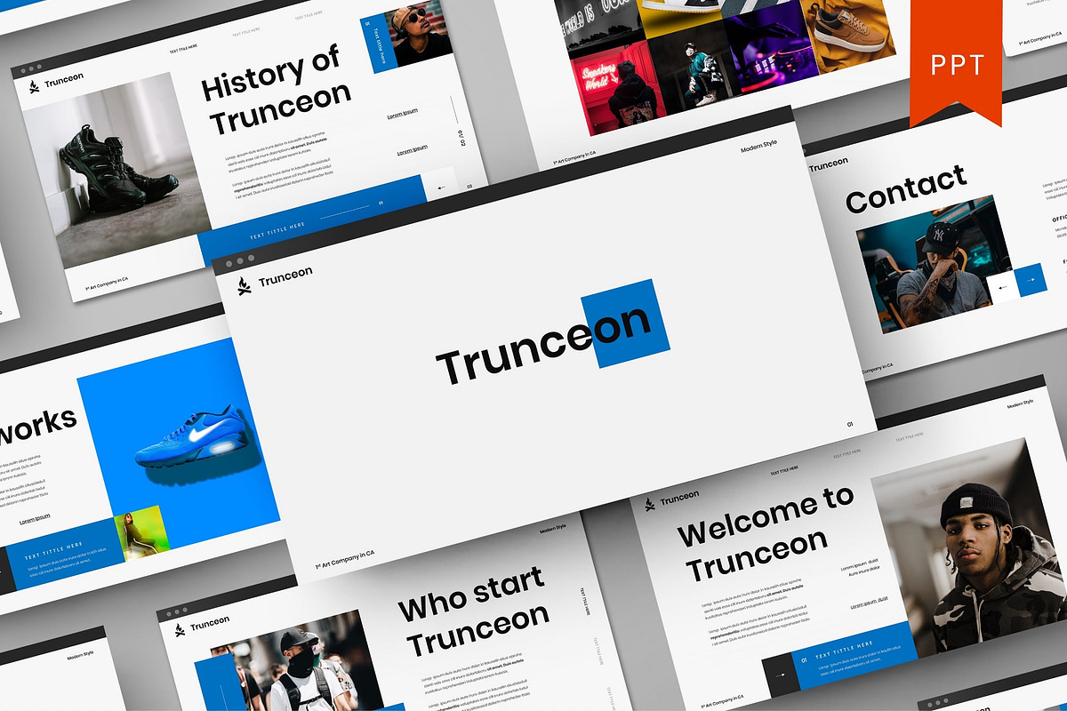 Trunceon – Business PowerPoint, a Presentation Template by Dens Creative Studio (Photo 1 of 6)