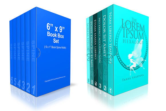 69 Book Box Set Photoshop Mockup Action - Multi-Book Series Showcase preview 4