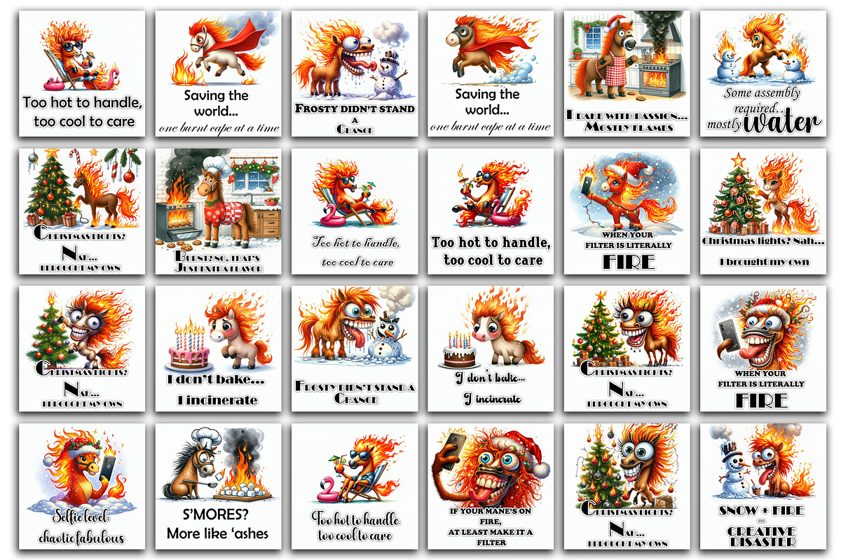 Sarcastic christmas animals year, an Animal Illustration by ElenazlataArt (Photo 3 of 4)