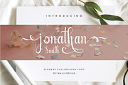 Jonathan Smith Script Font, a Script Font by BOOSH Studio (Thumbnail 1 of 11)