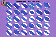 Procreate Stitch Embroidery BrushSet, a Brush Add-On by AlwaysBeColoring (Thumbnail 5 of 13)