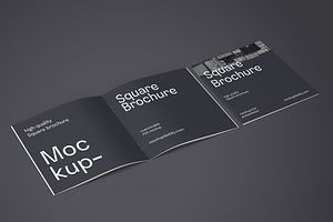 Square Brochure Mockup