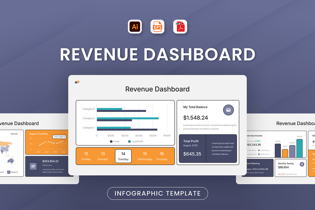 Revenue Dashboard, an Object Graphic by Antstheme (Photo 1 of 3)