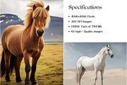 Horse Breeds Images, White Horses, an Animal Photo by BrushstrokeArtGB (Thumbnail 5 of 5)