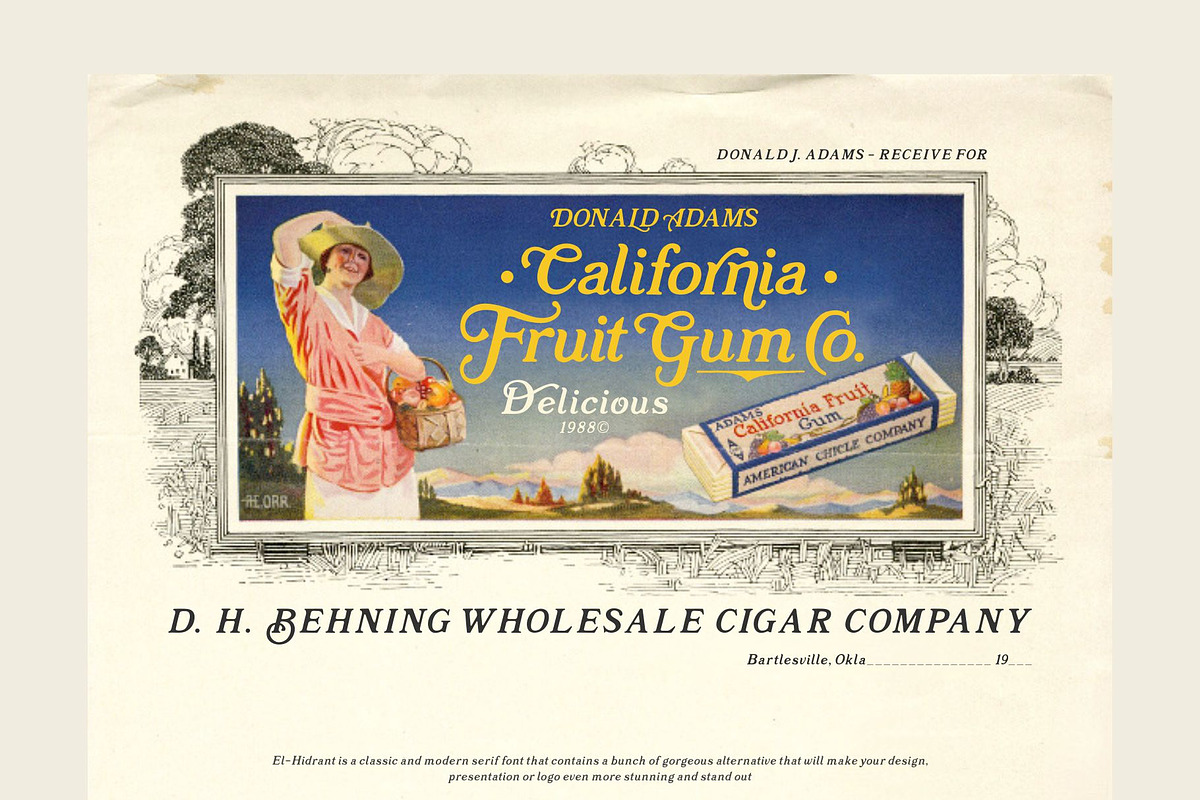 El-Hidrant Serif Font With Swashes, a Serif Font by Any-Type® Foundry (Photo 5 of 10)