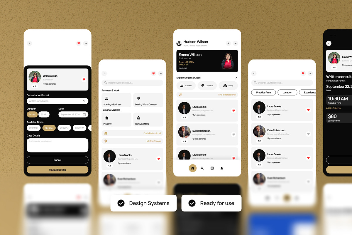 Lexico Legal Consultation Mobile App, an App Template by twinstd (Photo 3 of 5)