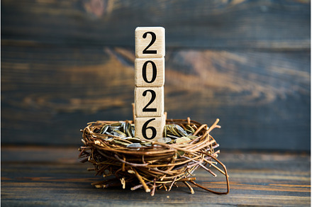 Year 2026 financial growth concept