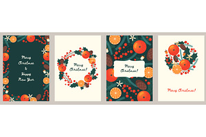 Mandarin christmas cards. Fresh, an Object Illustration by YummyBuum