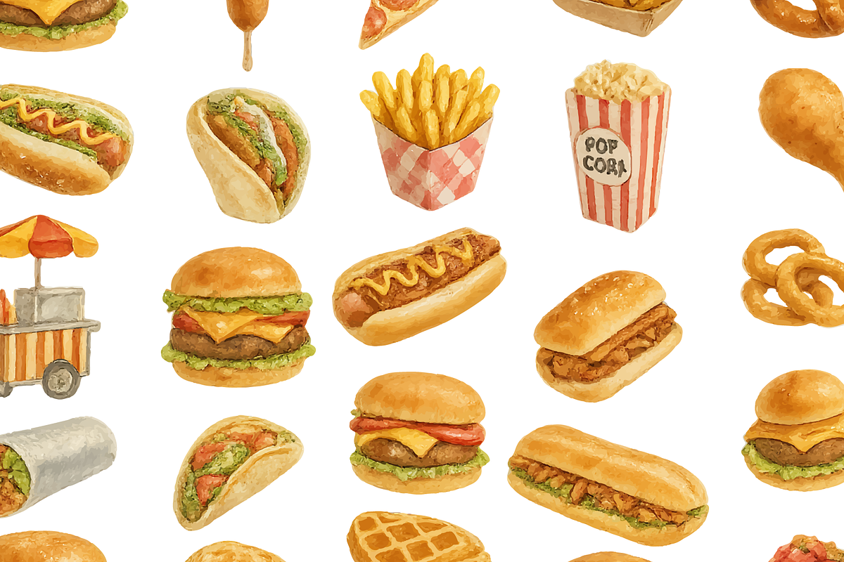 Fast Food Set Collection, an Object Graphic by RT Studio (Photo 3 of 4)