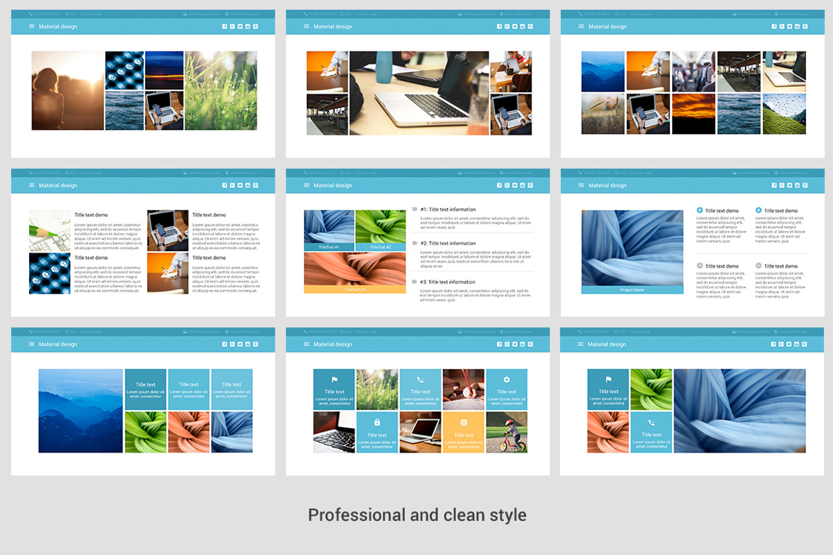 Material | Business PowerPoint, a Presentation Template by HiSlide.io
