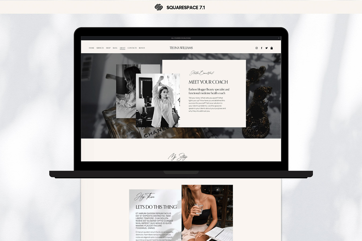 Squarespace Website Template, a Squarespace Template by Presentibox (Photo 5 of 12)