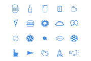 Sports, Food, and Beer Line Icons, an Outline Icon by Jason Yingling (Thumbnail 3 of 3)
