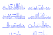 City skylines around the world, an Object Graphic by TheMountBirdStudio (Thumbnail 6 of 8)