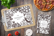 Hand-Drawn Pizza Ingredients Vectors, a Food Illustration by Yevheniia (Thumbnail 8 of 14)