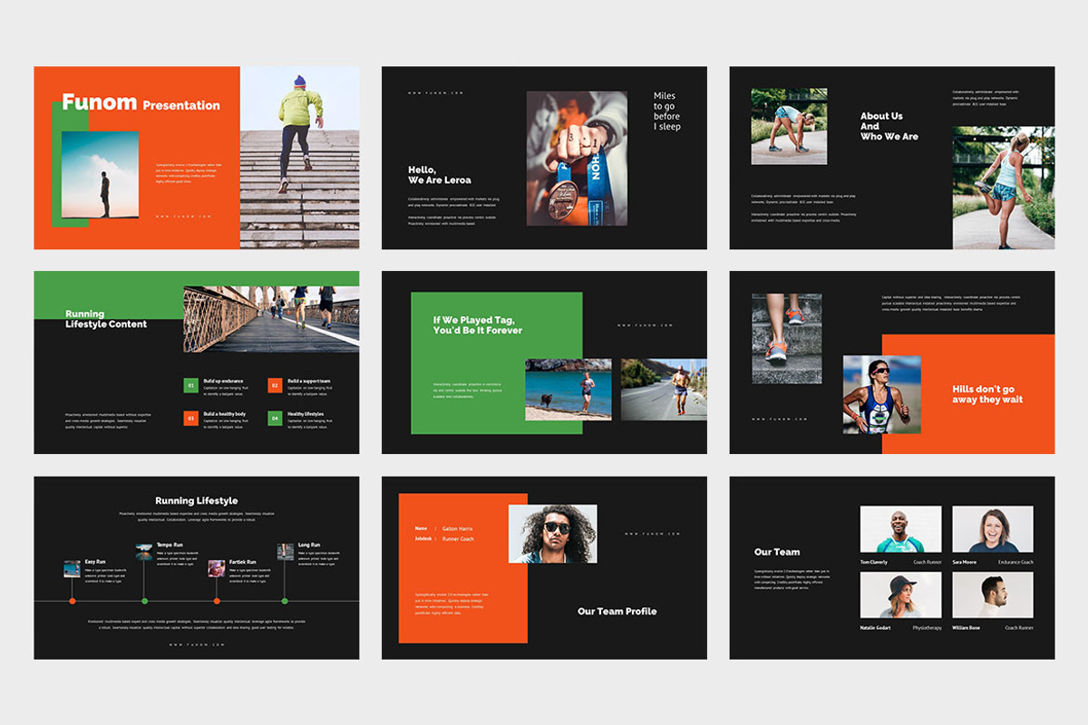 Funom : Running Google Slides, a Presentation Template by Punkl Camp (Photo 6 of 9)