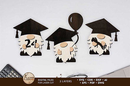GNOMES SET Decor Multilayer Files