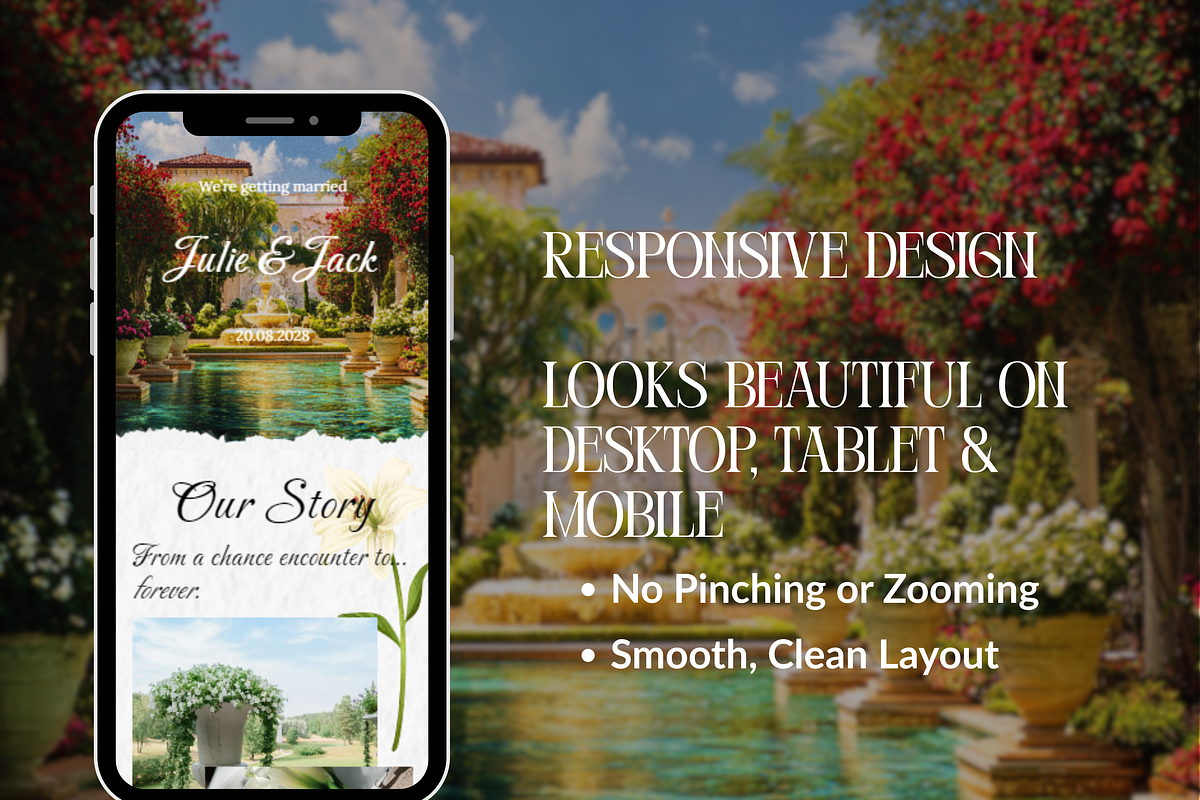 Squarespace Wedding Website Template, a Squarespace Template by Sofia Designs (Photo 4 of 4)