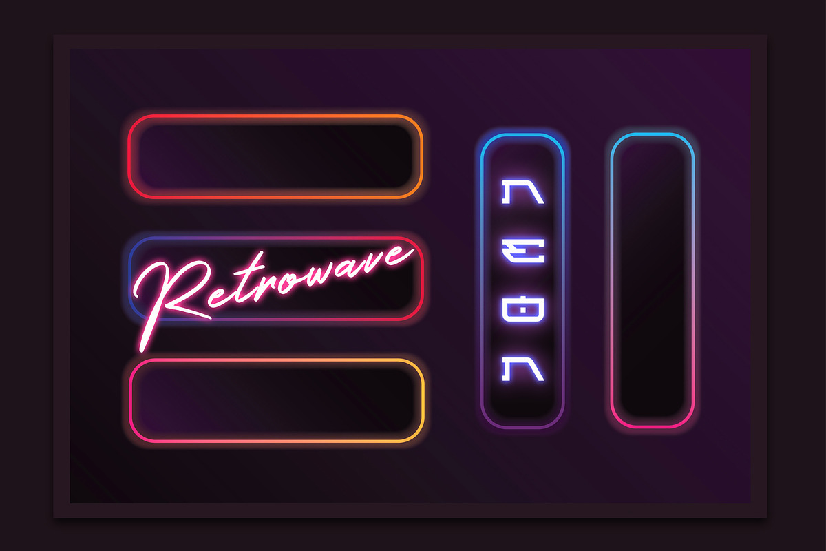 1980s Synthwave Toolkit, an Illustration by Polar Vectors (Photo 3 of 18)