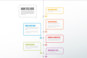 Vector vertical infographic timeline