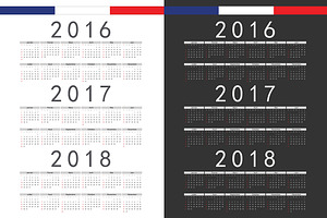 Collection Of French Calendars