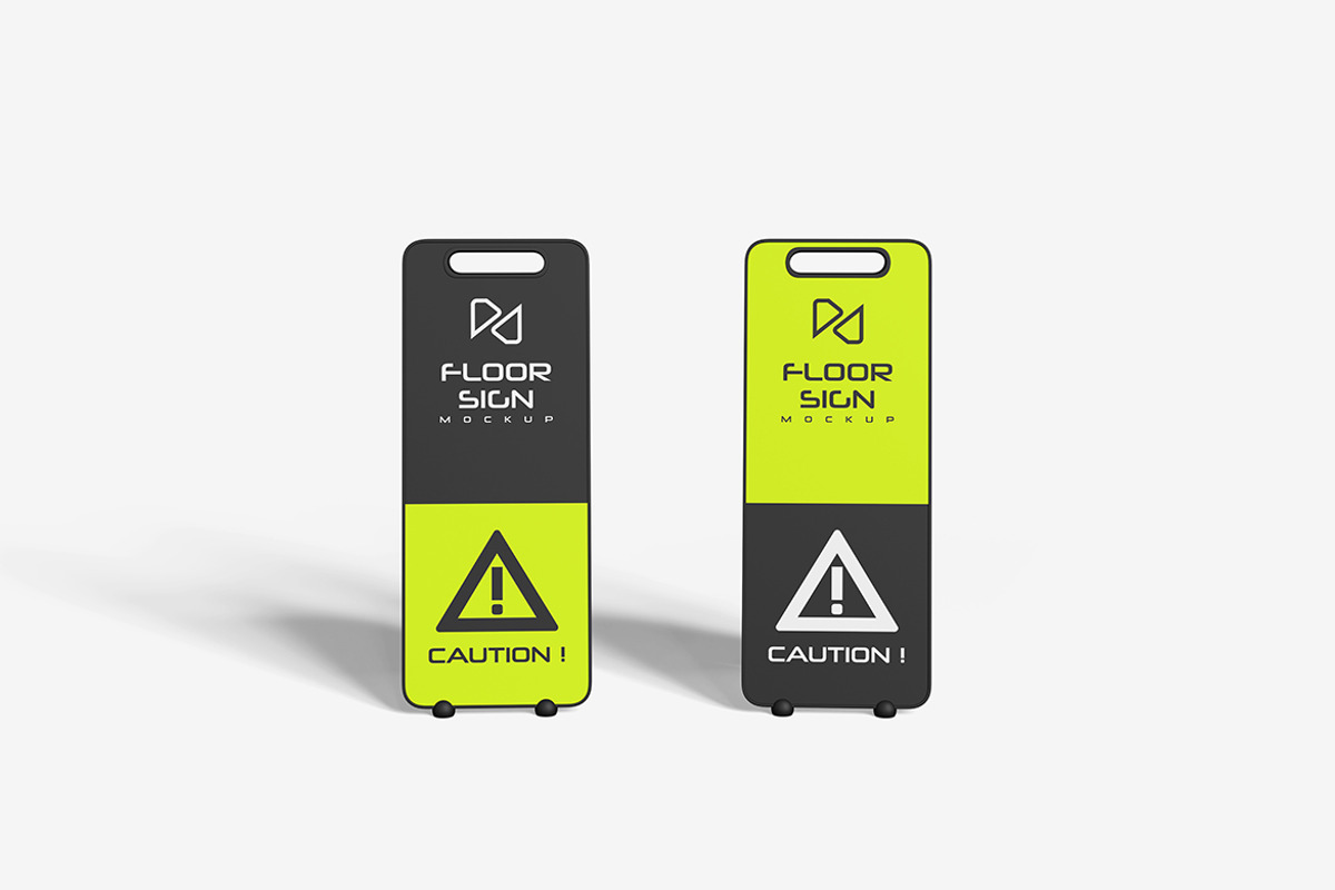 Floor Sign Mockup, a Product Mockup by MrLetters (Photo 2 of 5)