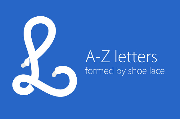 A Z Letters Made Of Shoe Lace