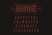 Hardvard Collegic Font, a Slab Serif Font by Tom Gordon Design (Thumbnail 1 of 3)