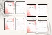 Pink Undated Digital Planner iPad, a Templates & Theme by HoneyGlowStudioCo (Thumbnail 3 of 9)