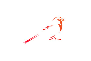 Abstract Sparrow Logo Design