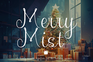 Merry Mist - Holiday Script Typeface