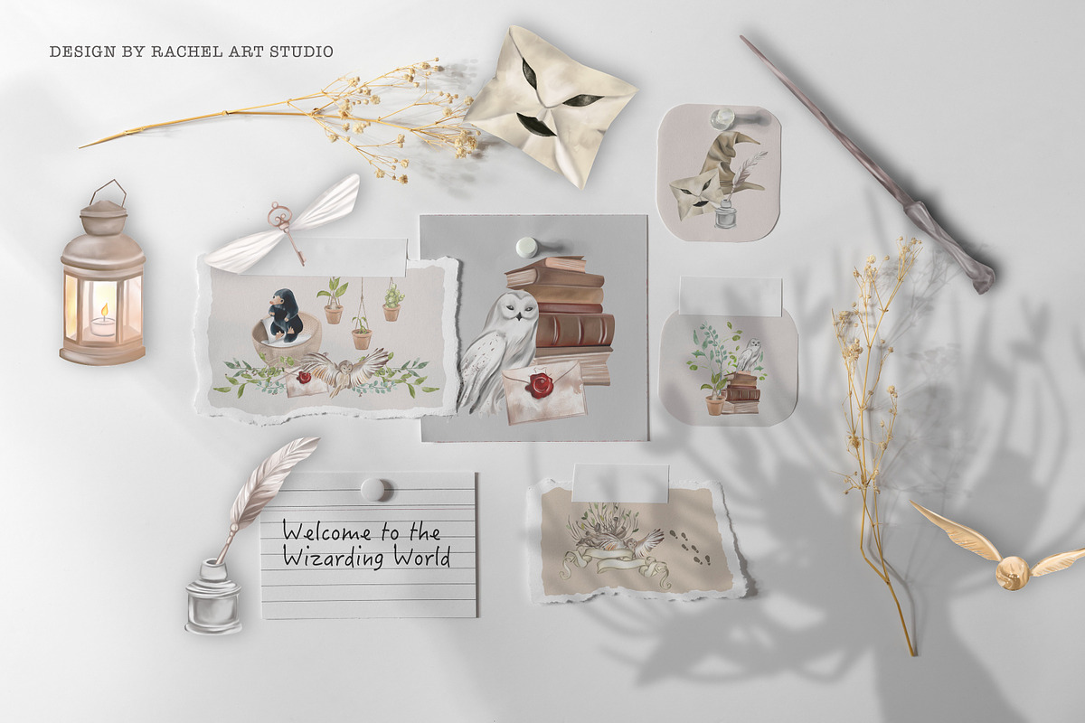 Wizarding Red House in Christmas, an Illustration by Rachel Art Studio (Photo 5 of 10)