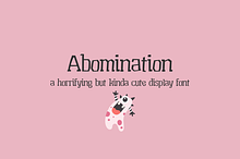 Abomination Halloween Font