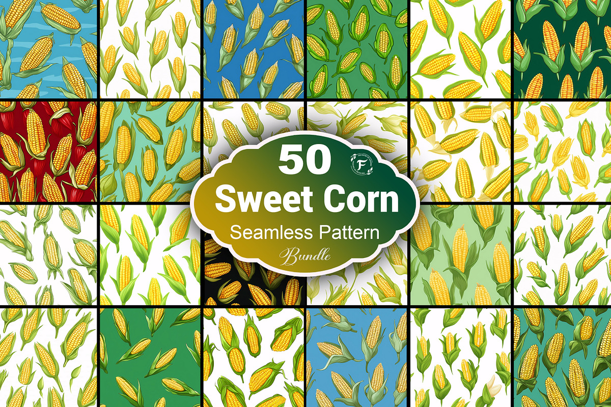 Sweet Corn Seamless Pattern, a Pattern Graphic by Forhadx5 (Photo 1 of 8)