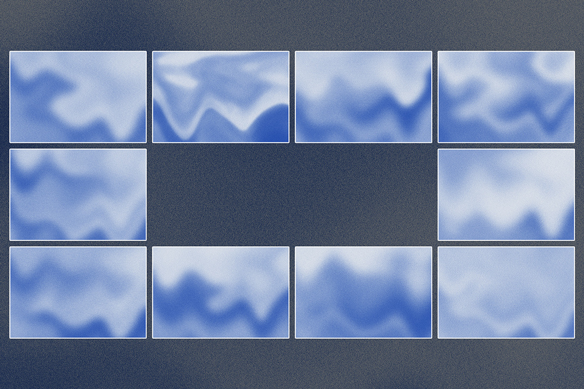 Blue Grain Gradient Backgrounds, a Background Graphic by Partikusi Design