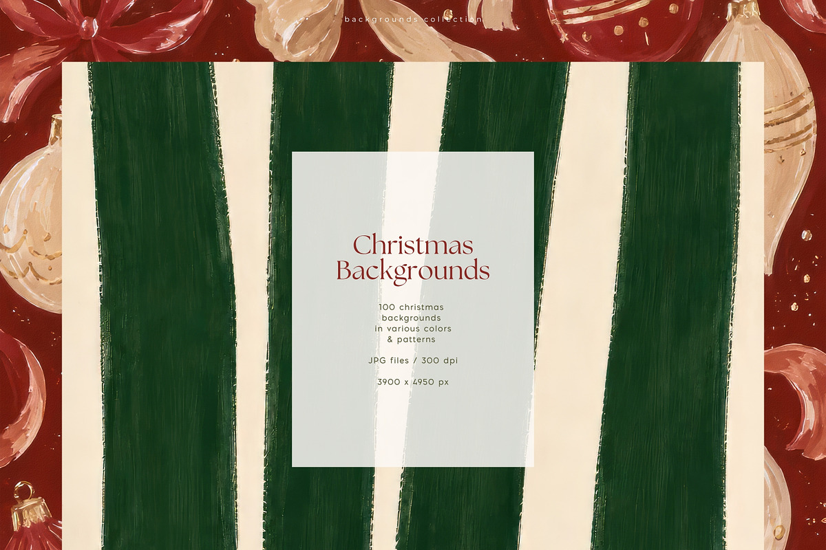 100 Christmas Backgrounds, a Background Graphic by PeDe Designs (Photo 5 of 18)