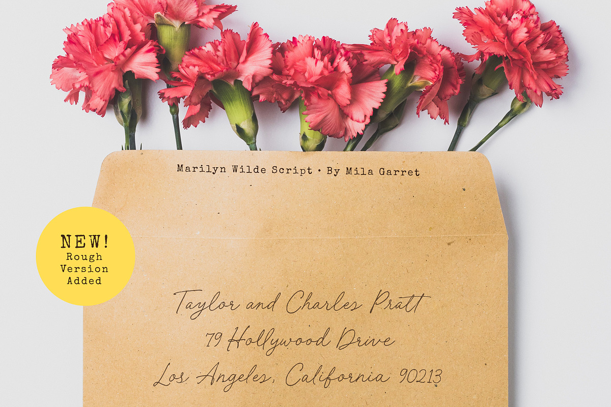 Marilyn Wilde Handwriting Script, a Script Font by Mila Garret (Photo 14 of 18)