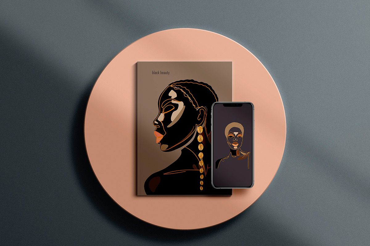 LINE ART COLLECTION DARK SKIN BEAUTY, a Food Illustration by ArtOLB (Photo 2 of 11)