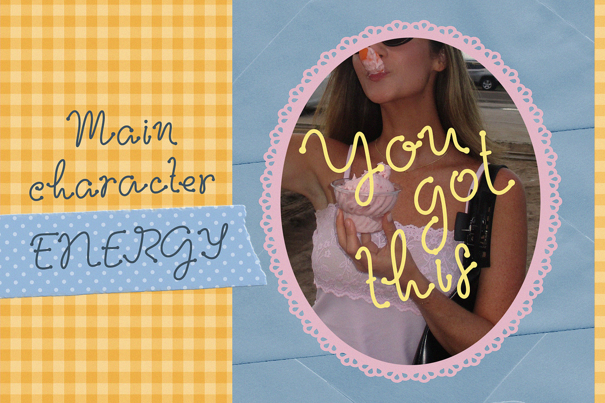 Sherbet. Sweet and Messy Girly Font, a Handwritten Font by AnMark (Photo 3 of 11)