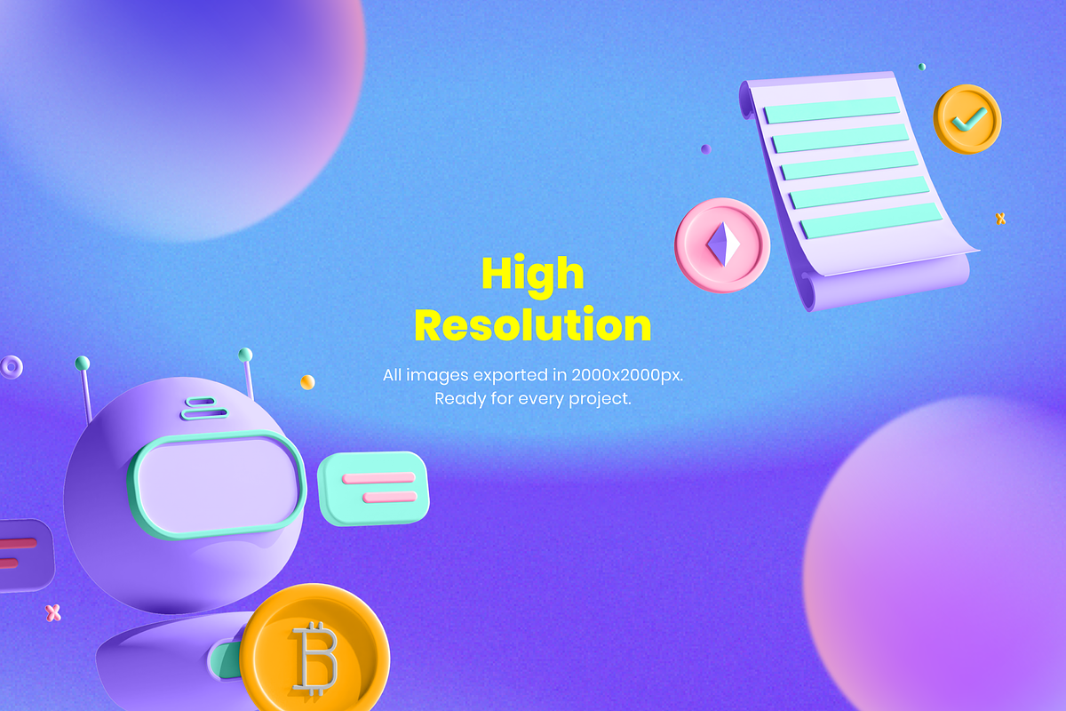 3D NFT Icons, a 3D by Flat Icons (Photo 6 of 8)