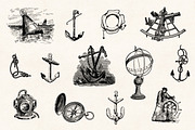 Nautical Engraving Illustrations, an Illustration by Graphic Goods (Thumbnail 3 of 10)