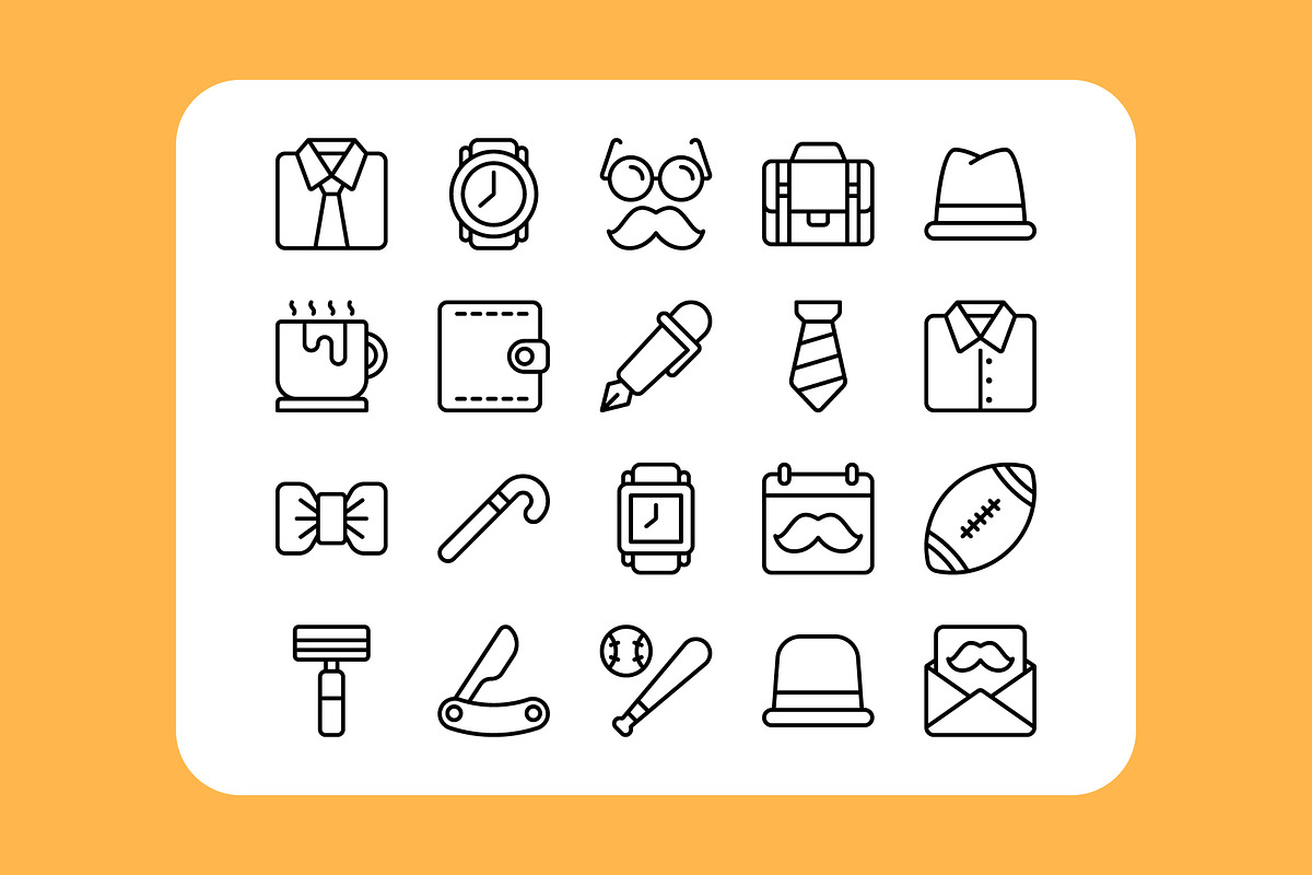 40 Fathers Day Icon Pack, a Duotone Icon by Bilicube Studio (Photo 3 of 4)