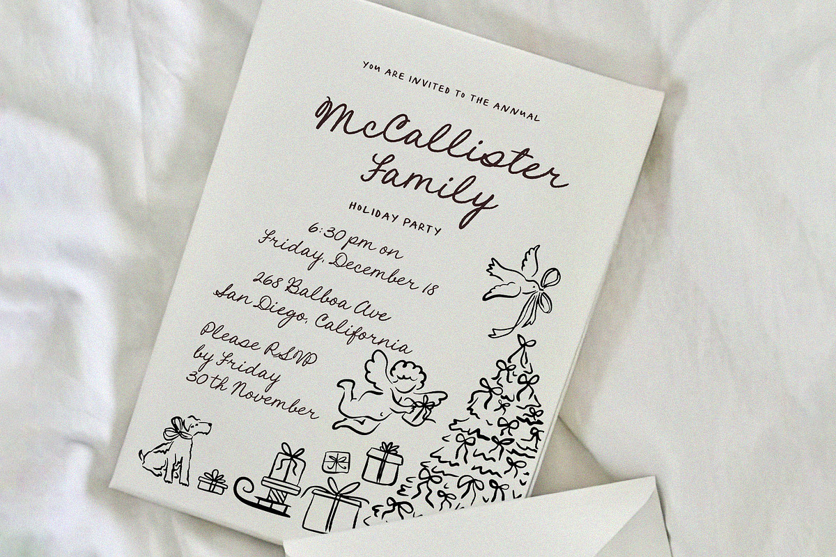 Hand Drawn Whimsical Christmas | SVG, a Seasonal Illustration by Calamar Studio (Photo 6 of 25)