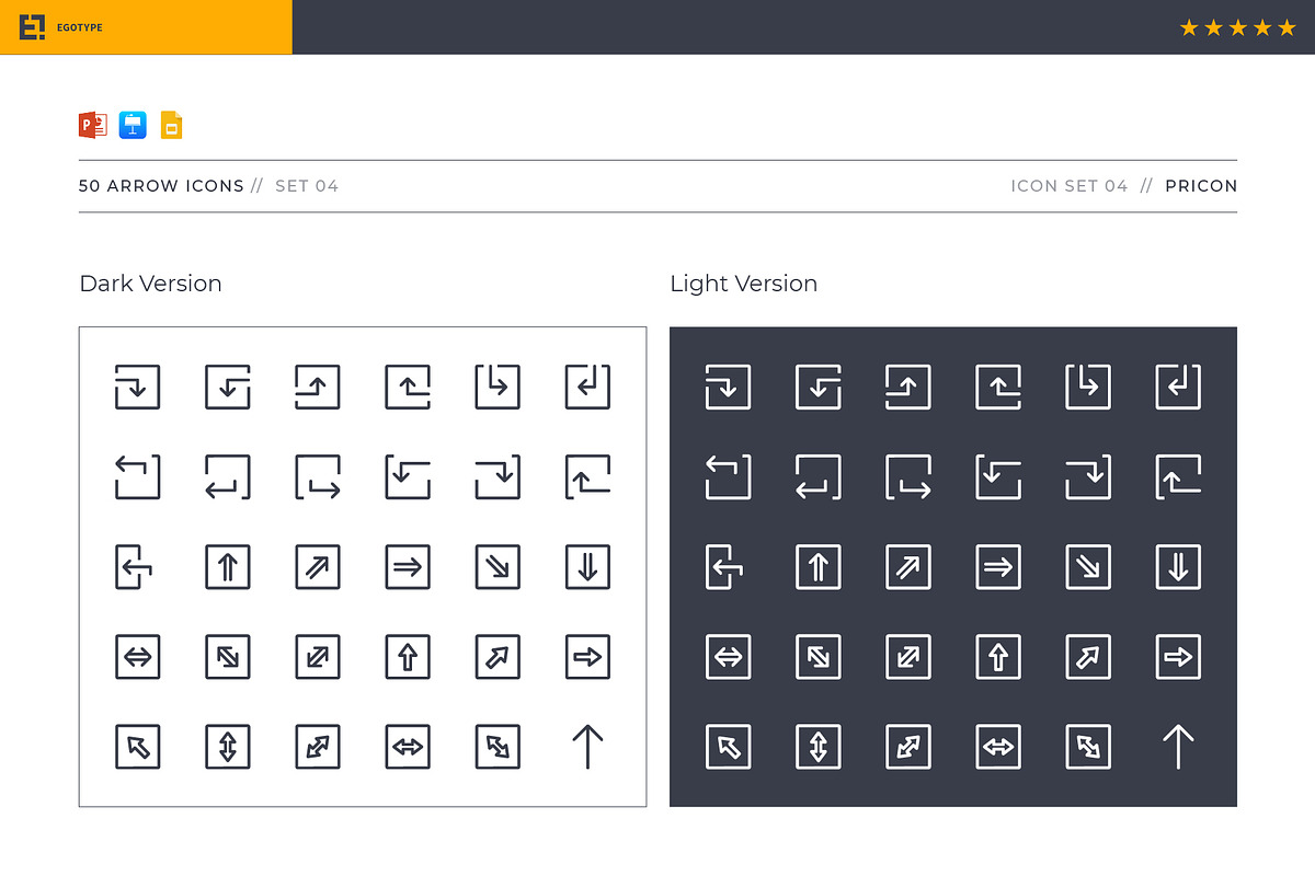 Pricon - Arrow Icon Set 04, a Presentation Template by Egotype (Photo 3 of 7)