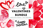 Valentines Bundle Hearts & Lettering, an Object Graphic by Heartmade by Claudia (Thumbnail 1 of 11)