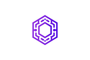 Hexagonal Tech Processor Logo, a Branding & Logo Template by Vectorium Studio