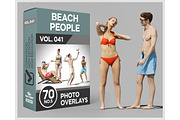 70 Beach People Photo Overlays, a Nature Photo by KenScape (Thumbnail 1 of 3)